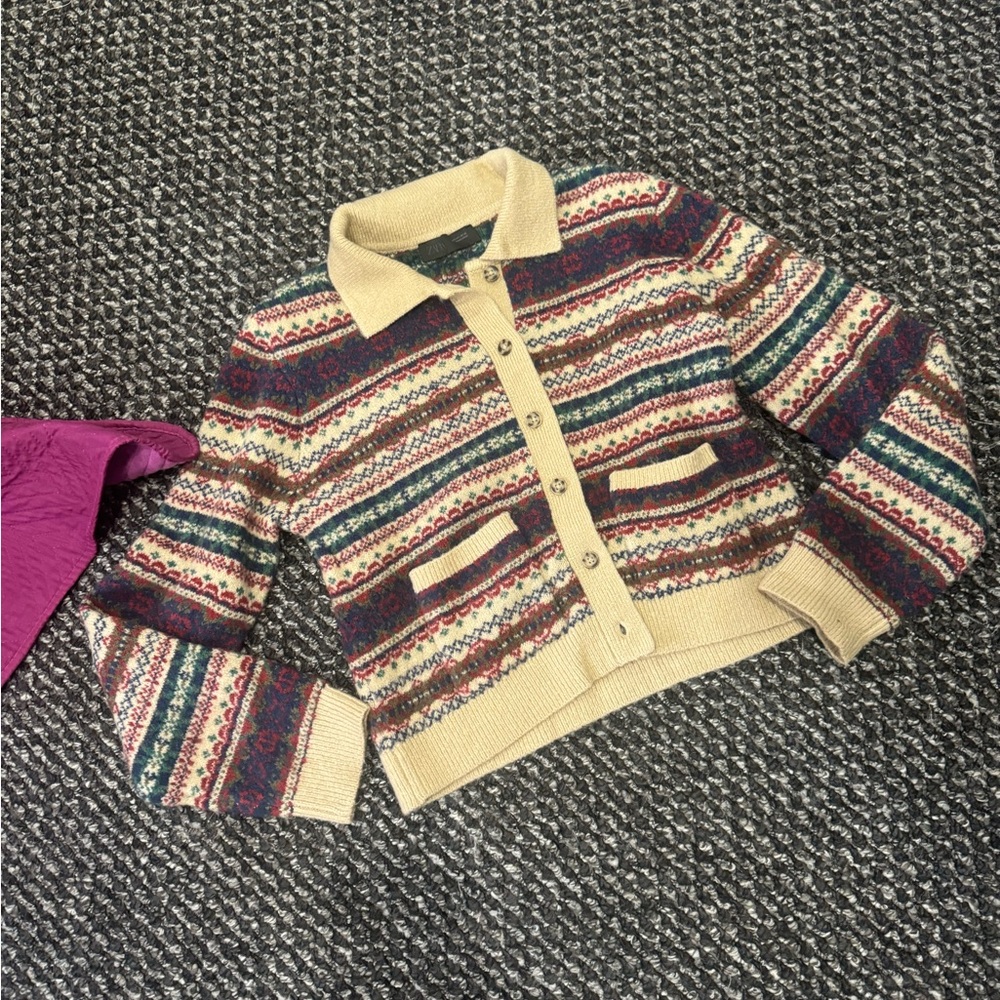 Zara Multicolor Patterned Women's Cardigan